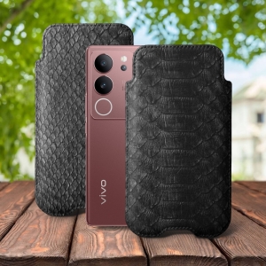 Футляр Stenk Sportage Python для Vivo V29 Чёрный