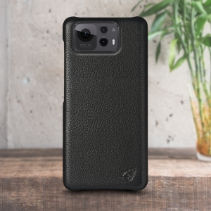 Кожаная накладка Stenk Cover для ASUS Zenfone 12 Ultra Чёрный