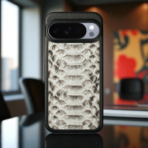 Шкіряна накладка Stenk ExBacker Python Scales для Pixel 10 Pro XL Натуральний