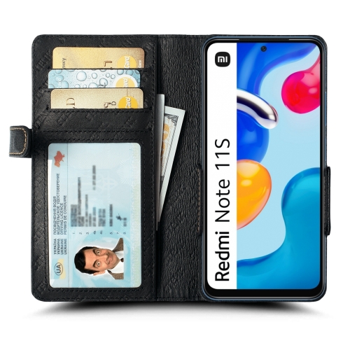 чохол-книжка на Xiaomi Redmi Note 11S Чорний Stenk Wallet фото 2
