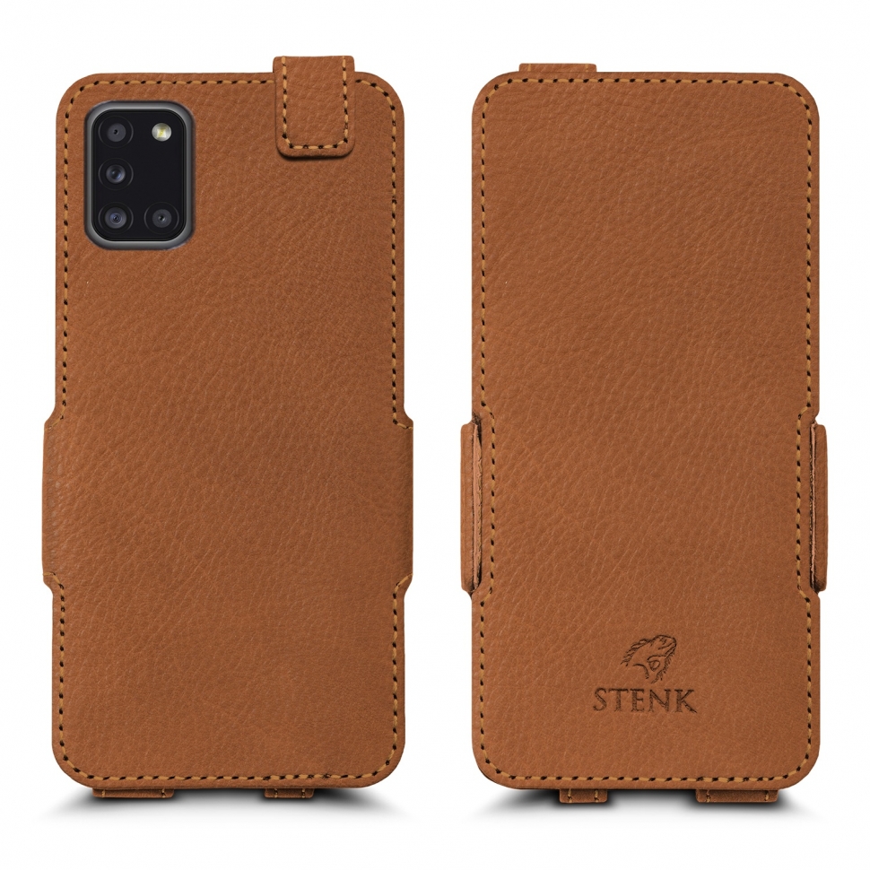 

Чехол флип Stenk Prime для Samsung Galaxy A31 Camel, Светло-коричневый