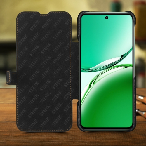 чехол-книжка на OPPO Reno12 FS Черный Stenk Premium фото 2