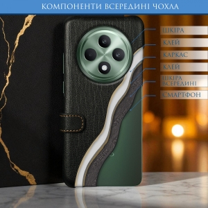 Чохол книжка Stenk Premium для OPPO Reno12 FS Чорний