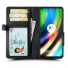 Чехол книжка Stenk Wallet для Motorola Moto G9 Plus Черный