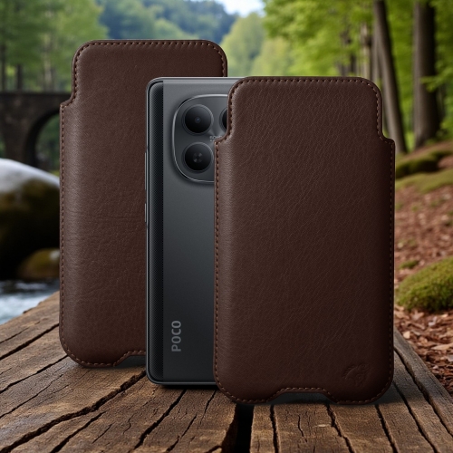 чохол-футляр на Xiaomi Poco M8 Коричневий Stenk Sportage фото 1