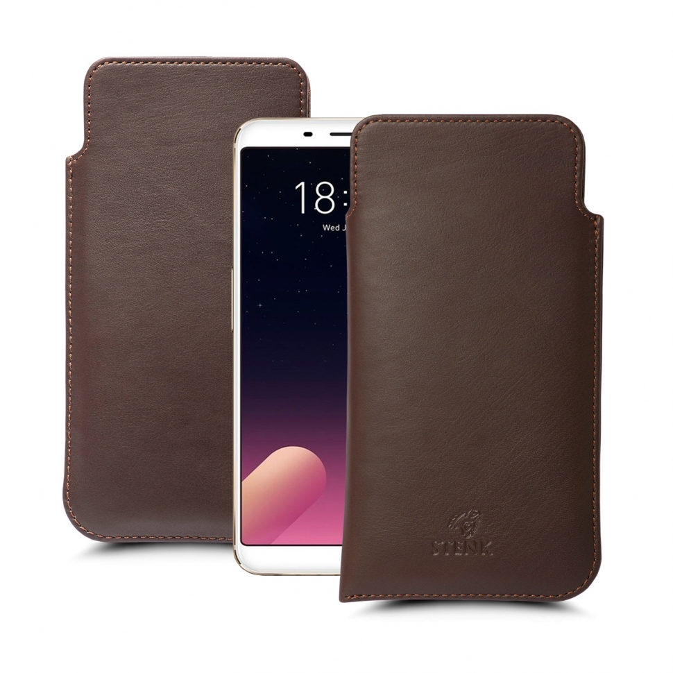 

Футляр Stenk Elegance для Meizu M6s Коричневый