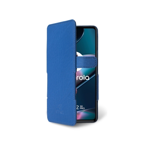 чехол-книжка на Motorola Edge 30 Pro Ярко-синий Stenk Prime фото 2