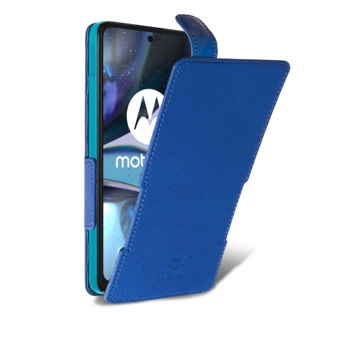чехол-флип на Motorola Moto G22 Ярко-синий Stenk Prime фото 2