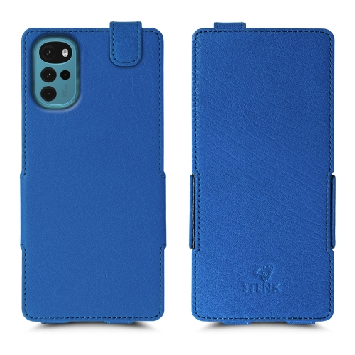 чехол-флип на Motorola Moto G22 Ярко-синий Stenk Prime фото 1