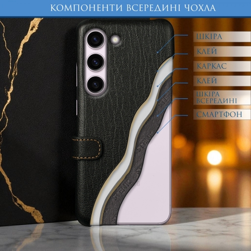 чохол-книжка на Samsung Galaxy S23 Чорний Stenk Premium фото 5