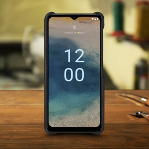 Кожаная накладка Stenk Cover для Nokia G22 Чёрная