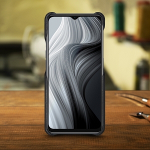 Шкіряна накладка Stenk Cover для Realme 10T Чорна