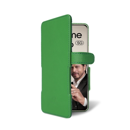 чехол-книжка на Realme 13 Pro Зелёный  Prime фото 2