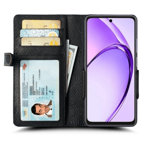 чехол-книжка на OPPO A3 4G Черный Stenk Wallet фото 2