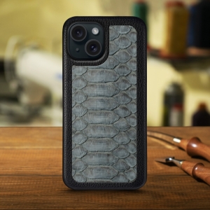 Шкіряна накладка Stenk ExBacker Python Scales для Apple iPhone 15