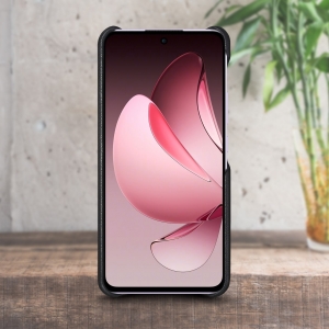 Кожаная накладка Stenk Cover для OPPO Reno13 FS 5G Чёрный