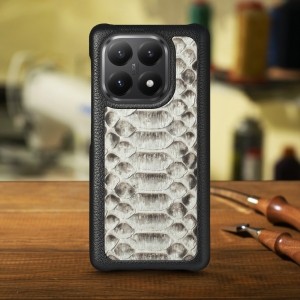 Шкіряна накладка Stenk ExBacker Python Scales для Xiaomi 15T Натуральний
