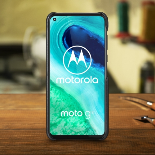 бампер на Motorola Moto G8 Черный Stenk Cover WoodBacker фото 2