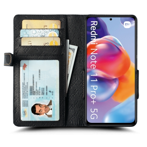 чехол-книжка на Xiaomi Redmi Note 11 Pro Plus 5G Черный Stenk Wallet фото 2