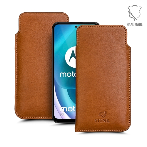 чехлы-футляры на Motorola Moto G71 5G Светло-коричневый Stenk Elegance фото 1
