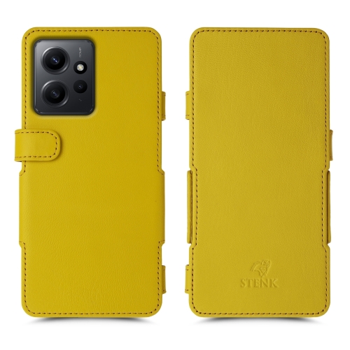 чехол-книжка на Xiaomi Redmi Note 12 4G Желтый  Prime фото 1