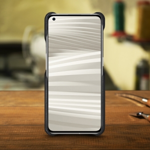 Шкіряна накладка Stenk Cover для Realme GT2 Pro Чорна