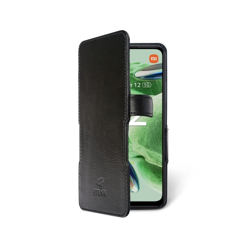 чехол-книжка на Xiaomi Redmi Note 12 5G Черный  Prime фото 2