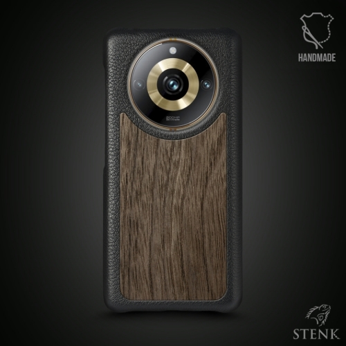 бампер на Realme 11 Pro Чорний Stenk WoodBacker фото 1