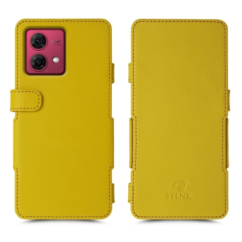 чехол-книжка на Motorola Moto G84 Желтый Stenk Prime фото 1