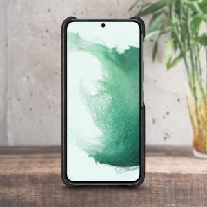 Кожаная накладка Stenk Cover для Samsung Galaxy S22 Plus 5G Чёрный