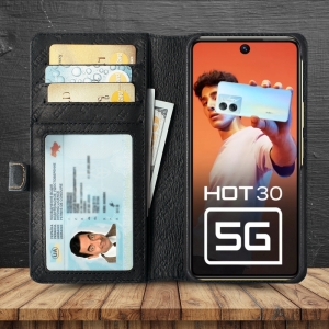 Чохол-портмоне Stenk Premium Wallet для Infinix Hot 30 5G Чорний