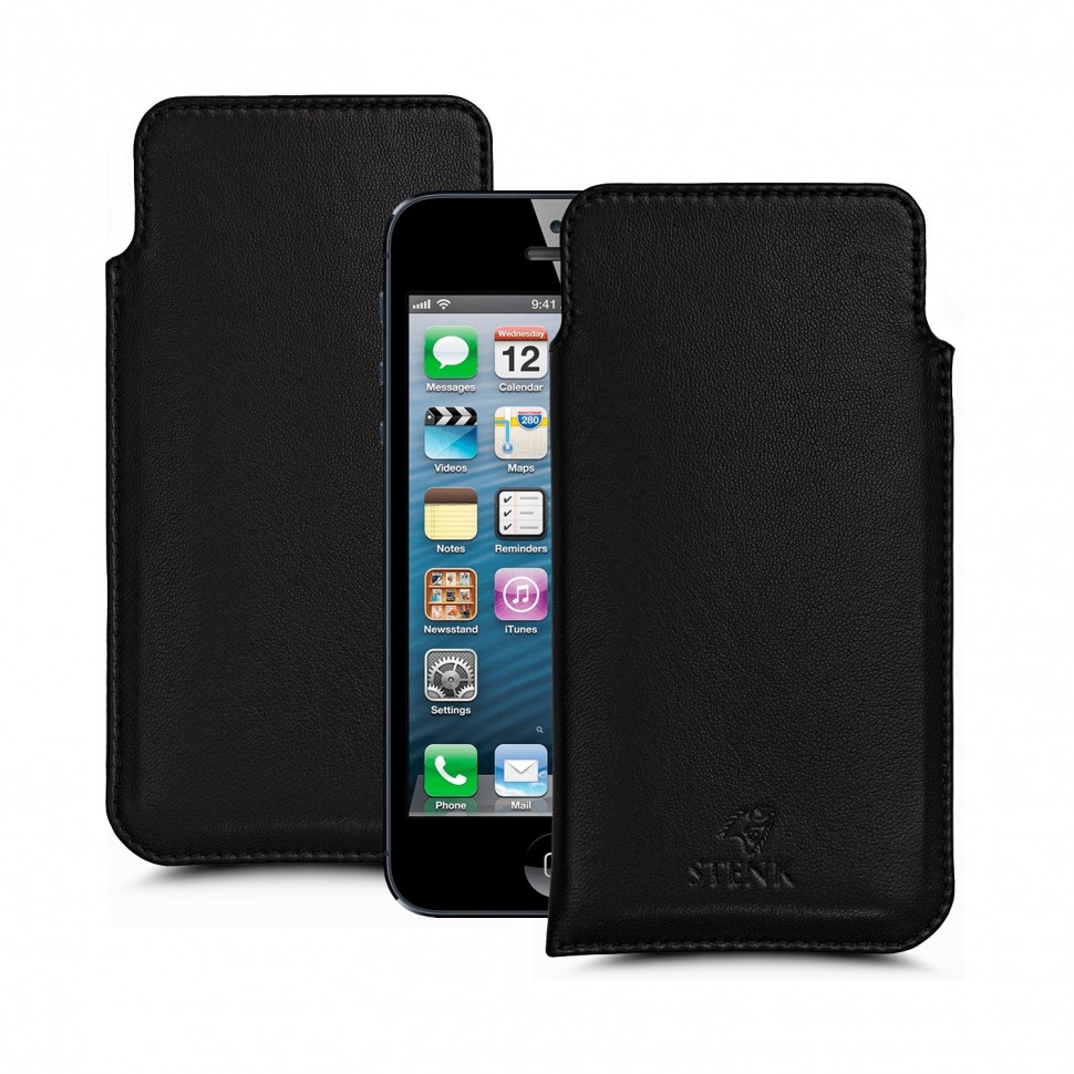 

Футляр Stenk Elegance для Apple iPhone 5SE Чёрный, Черный