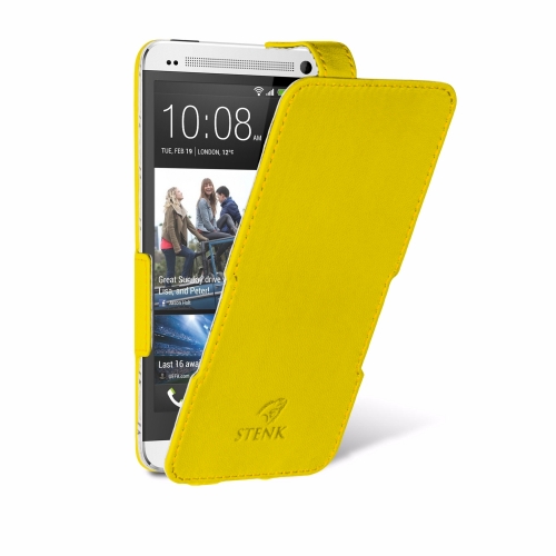 чохол-фліп на HTC One 802w Жовтий Stenk Сняты с производства фото 2