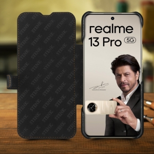 Чехол книжка Stenk Premium для Realme 13 Pro Чёрный