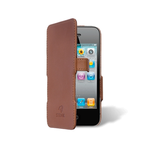 чохол-книжка на Apple iPhone 4 /4S Світло-коричневий Stenk Сняты с производства фото 2