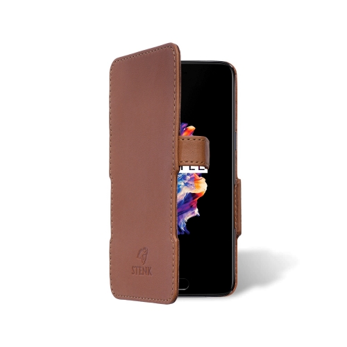 чохол-книжка на OnePlus 5 Світло-коричневий Stenk Prime фото 2