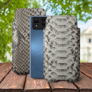 Футляр Stenk Sportage Python для ASUS ZenFone 11 Ultra Натуральный