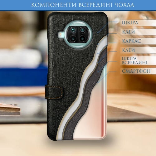 чехол-книжка на Xiaomi Mi 10T Lite Черный Stenk Premium фото 5