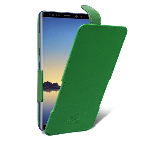 чехол-флип на Samsung Galaxy Note 8 Зелёный Stenk Prime фото 2