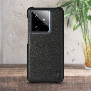 Шкіряна накладка Stenk Cover для Realme GT 7 Чорна