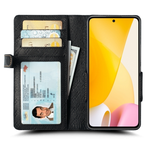 чехол-книжка на Xiaomi 12 Lite Черный Stenk Wallet фото 2