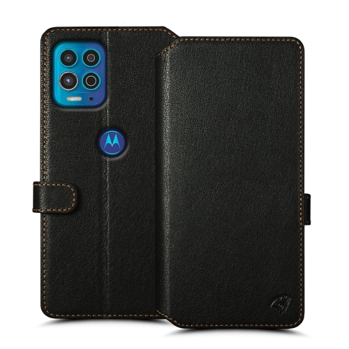 чехол-кошелек на Motorola Moto G100 Черный Stenk Premium Wallet фото 1