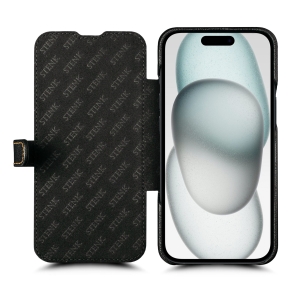 Чехол книжка Stenk Premium для Apple iPhone 15 Plus Чёрный
