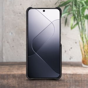 Шкіряна накладка Stenk Cover для Xiaomi 14 Чорна