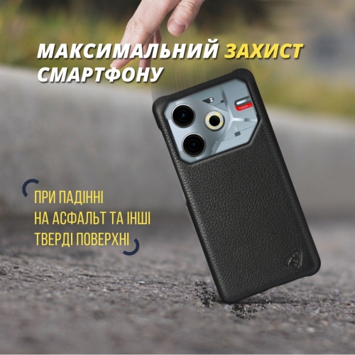 бампер на TECNO Pova 6 Neo Чорний Stenk Cover фото 5