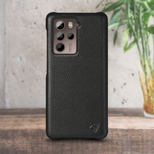 Кожаная накладка Stenk Cover для HTC U23 Pro Черный