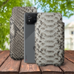 Футляр Stenk Sportage Python для ASUS ROG Phone 8 Натуральный