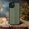 Накладка SkinBacker Python Scales для Apple iPhone 15 Оливковий