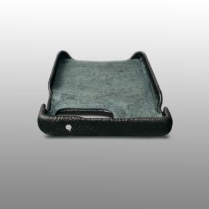 Кожаная накладка Stenk Cover для Motorola Edge 60 Pro Чёрный