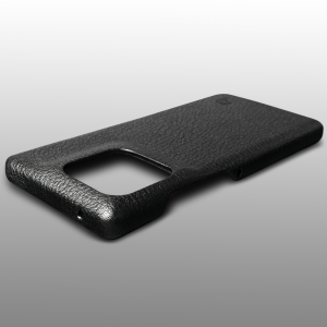 Кожаная накладка Stenk Cover для Motorola Edge 60 Pro Чёрный